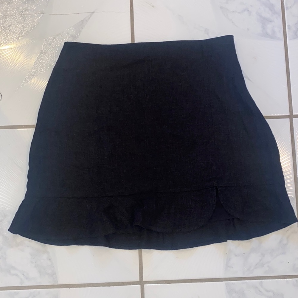 Linen Mini Skirt